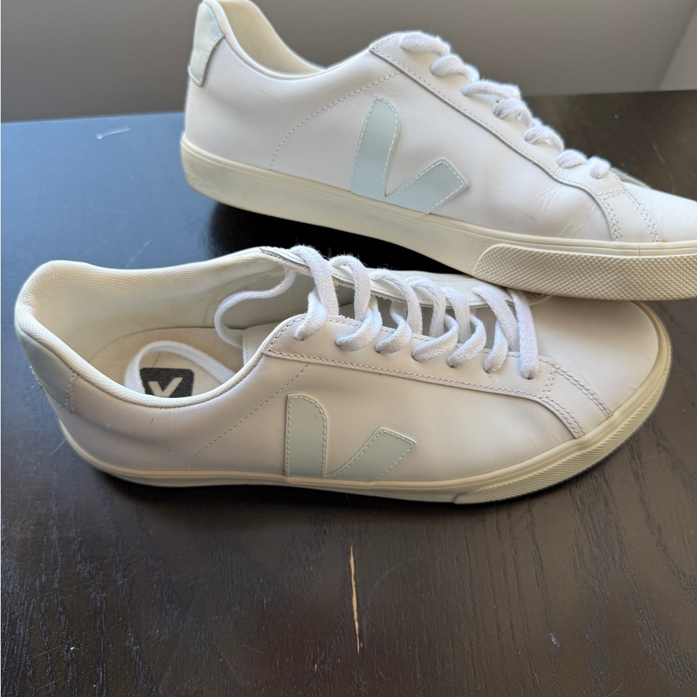 Veja Esplar Sneaker, White and Ice Blue, W 11 US, EU 42